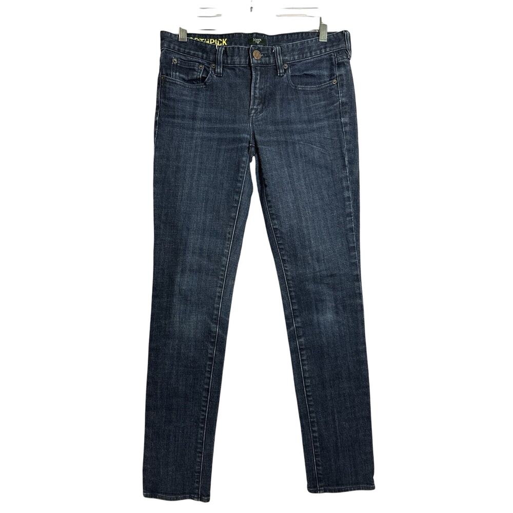 J Crew Womens Stretch Toothpick Blue Jeans size 28